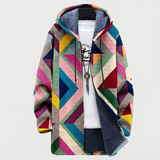 Karolína Elegantní Sudadera Con Capucha Geometrická