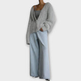 Dalia Elegantní Oversizeový Cardigan Luxusní Textura