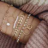 Aranyozott Boho Karkötő Elegáns Csomagolásban