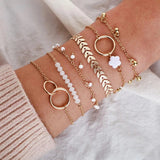Aranyozott Boho Karkötő Elegáns Csomagolásban