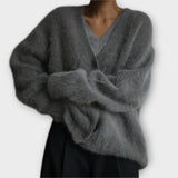 Dalia Elegantní Oversizeový Cardigan Luxusní Textura