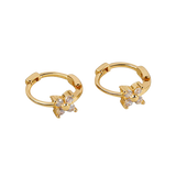 Arany színű fülbevalók cirkónia kövekkel – Grace