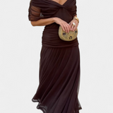 Lucie Elegantní Vestido Largo Květinové Šaty Vzdušné
