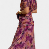 Lucie Elegantní Vestido Largo Květinové Šaty Vzdušné