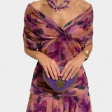 Lucie Elegantní Vestido Largo Květinové Šaty Vzdušné