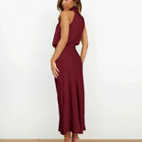 Solène High Waist Midi Dress