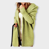 Marcela Elegantní Cardigan Con Capucha Minimalistický