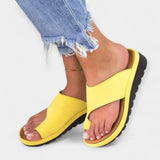 Karolína Elegantní Kožené Ergonomické Sandály Vložkou