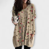 Veronika Elegantní Komfortní Túnica Plášť Volnosti