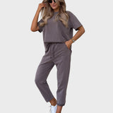 Magdaléna Elegantní Dvoudílný Bavlněný Minimalistický Set