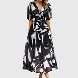 Merlin - Felszabadító Virágos Midi Ruha