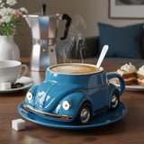 BLUEMUG | Modrý hrnek s motivem auta