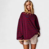 Magdaléna Elegantní Oversize Pletený Svetr Každodenní