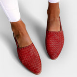 Kateřina Elegantní Šité Kožené Minimalistické Sandály