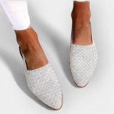 Kateřina Elegantní Šité Kožené Minimalistické Sandály
