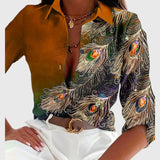 Laney | Feather Pattern Blouse