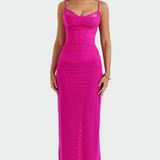 Karolína Elegantní Vestido de tul MaxiRomantickoÉterický