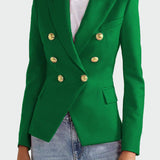 Kristýna Elegantní Klasický Blazer Dvojité Zapínání