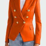 Kristýna Elegantní Klasický Blazer Dvojité Zapínání
