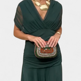 Lucie Elegantní Vestido Largo Květinové Šaty Vzdušné
