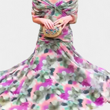 Lucie Elegantní Vestido Largo Květinové Šaty Vzdušné