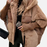 Lucie Elegant Prošívaná Bunda Teddy HřejiváVypasovaná