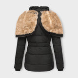 Karolína Elegantní KožešinováZimníBunda MěkkýLímec Styl