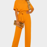 Lucie Elegantní Minimalistický Overal Nastavitelným Páskem