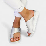 Karolína Elegantní Kožené Ergonomické Sandály Vložkou