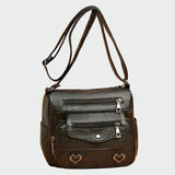Anna Sofistikovaná Kožená Crossbody Srdíčkové Detaily